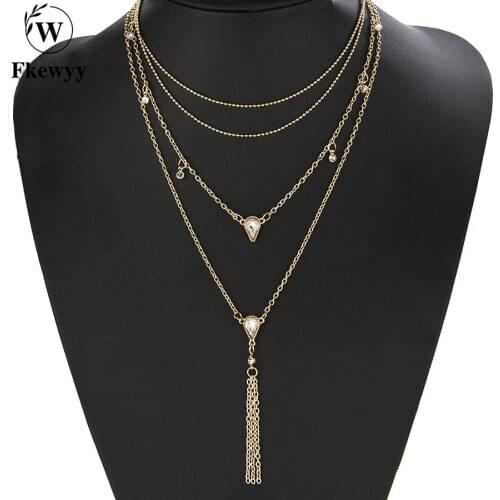 Fkewyy Necklace For Women Goth Accessories Korean Fashion Jewelry Hip Hop Jewelry 2021 Fashion Women Chain Necklace Vintage Gift