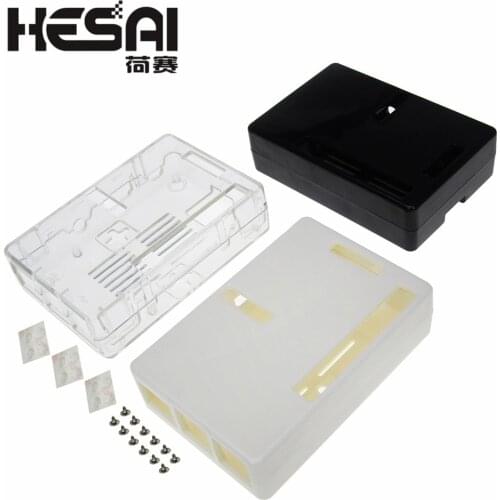 Clear Case for Raspberry Pi B+&Raspberry Pi 3 Model B Case Black/White/Transparent by SB Components Plastic Box Access All Ports