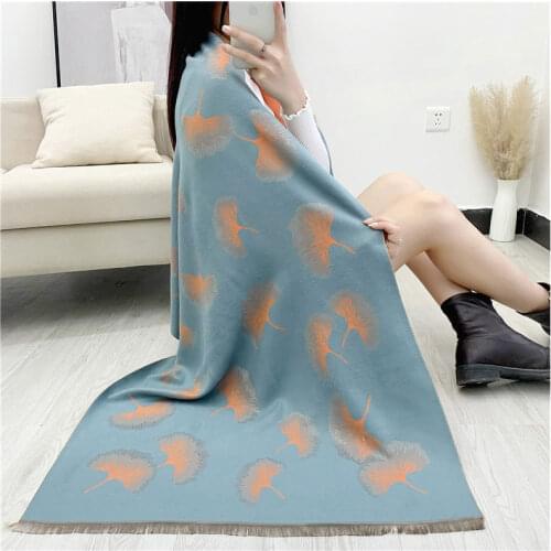 2021 Luxury Cashmere Scarf Women Pashmina Shawls Warm Blanket Wraps Female Foulard Bandana Scarves Ponchos Hijab Winter Lady