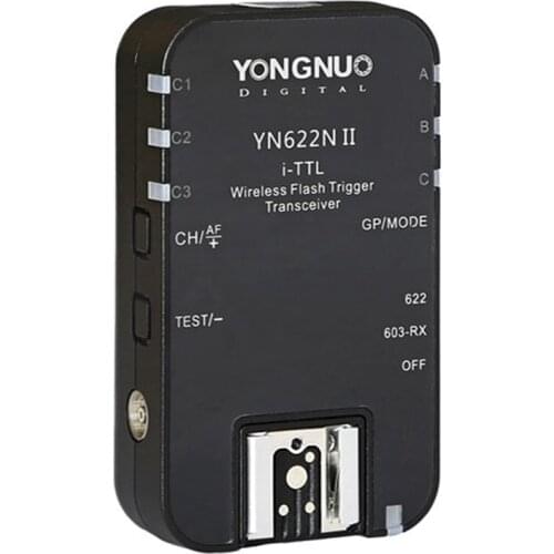 1pcs YONGNUO TTL Transceiver i-TTL 2.4G Wireless Flash Trigger YN622N II HSS 1/8000 For Nikon DSLR Camera Speedlite SB910 SB900