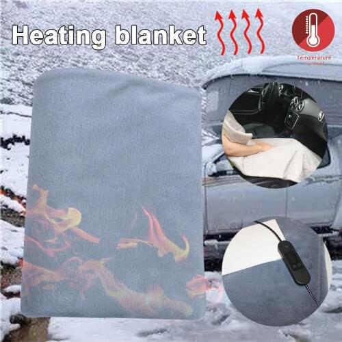 Heated Carpet Pad Waterproof Electric Heated Blanket Fleece Blanket Automotive Supplies For Car Truck RV Traveling Cold Weather