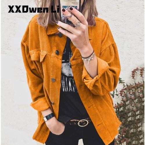 XXOWENLI Women's Corduroy Shirts