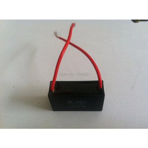 10pcs Fan Capacitor Metallized Capacitor Start Capacitor CBB61 500VAC 2.0uF