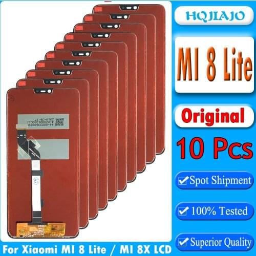 10pcs Original LCD For XiaoMi Mi 8 Lite MI8 Lite LCD Display Screen Digitizer Assembly Replacement For XiaoMi 8X LCD Display