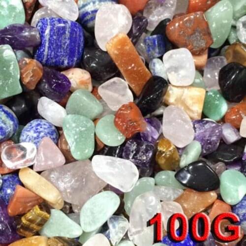 110g Colorful Rocks Natural Colorful Quartz Crystal Mini Stone Rock For Aquarium Fish Tank Garden Decorations Accessories