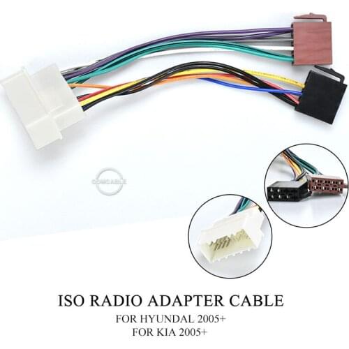12-014 ISO Radio Adapter for HYUNDAI 2004+ (select models) / for KIA 2004+ Wiring Harness Connector Lead Loom Cable Plug