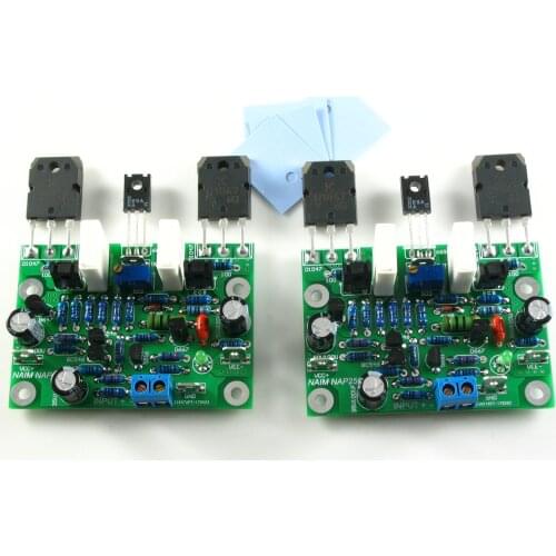 2Pcs NAIM NAP250 MOD Stereo 2 Channel Power HiFi Amplifier Board AMP DIY Kits/Finished For DIY 80W 15V-40V Free Shipping