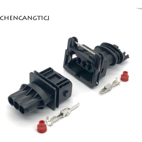 5 Sets 3 Pin Tyco Amp Car Power Timer Wire Female Male Connector Restrictor Sensor Plug 282191-1 282729-1 1-962581-1 For Toyota