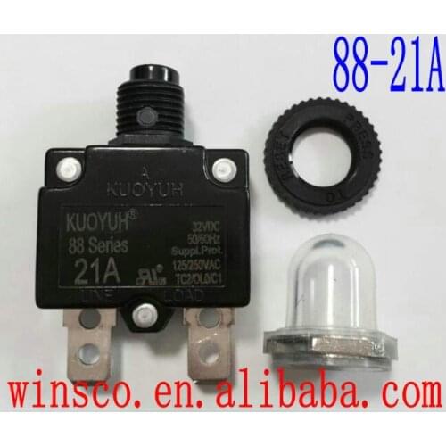 88-21A Waterproof cap 100% NEW KUOYUH CIRCUIT BREAKER 88 SERIES 21A