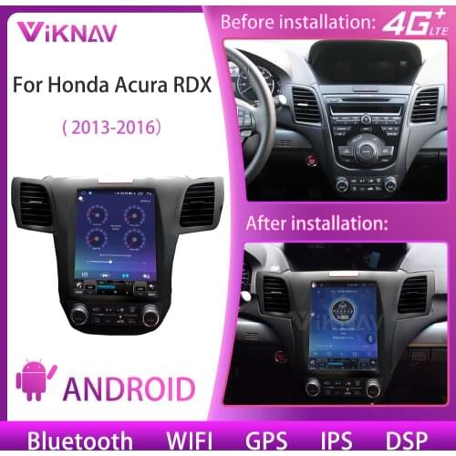 2 din Android 10.0 Car Radio For Honda Acura RDX 2013-2016 Car radio Stereo GPS Navigation Player Multimedia vertical screen