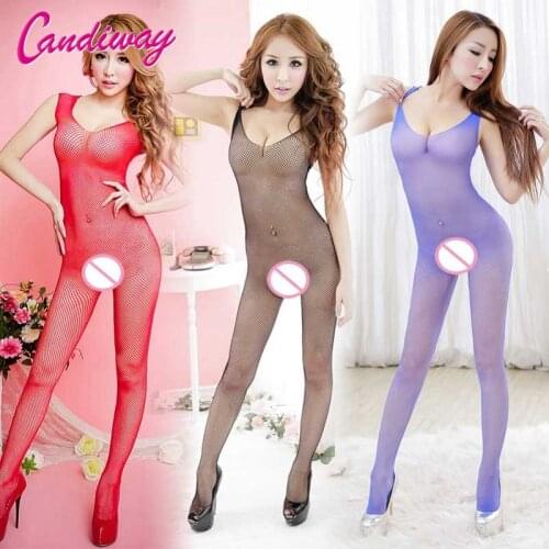Fishnet Body stockings Open Crotch sexy underwear sexy hot seller Tights Women Erotic lingerie sexy lingerie hot Sleepwear