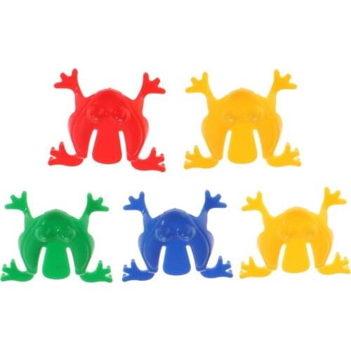 Basic Fun Mini Game Jumping Frogs Toy Vintage Childrens Kids Assorted Color Jumping Frog