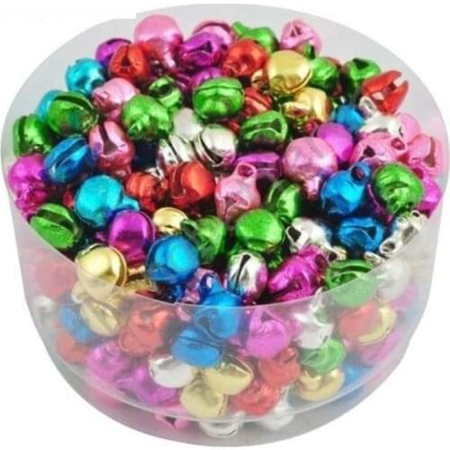 100 Pieces/batch Mixed Colored Small Bells Loose Beads Christmas Holiday Party Decoration Bells Jewelry Diy Materials