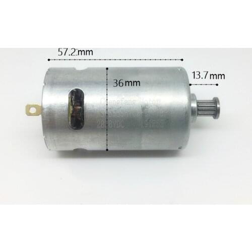 DC 3V-28V 12V 18V 24V 800rpm-8800rpm Low Speed and High Torque 555 Carbon Brush Motor Front Roller Bearing DIY Power Generator