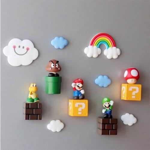 Action Figure mary 3D Fridge Magnets Message Sticker Adult Man Girl Boy Kids Children Toys Birthday Gifts