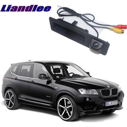 LiandLee Car Trunk Handle Rear View Reversing Parking Camera For BMW X3 F25 2010~2017