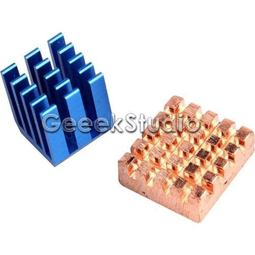 Copper Aluminium Cooling Heatsinks for Raspberry Pi 2 / 3 Model B
