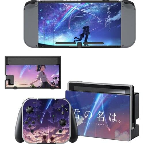 Anime Your Name Nintendoswitch Skin Nintend Switch Sticker Decal for Nintendo Switch Console Joy-con Controller Skins Stickers