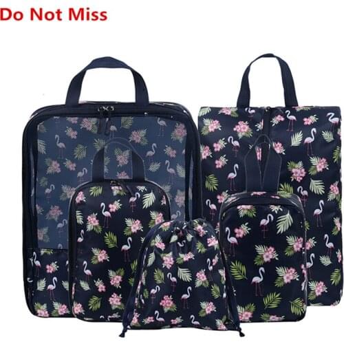 Do Not Miss High Quality 5Pcs/set Travel Bags Underwear Organizer Cube Portable Toiletries Luggage Storage Travel Accessories