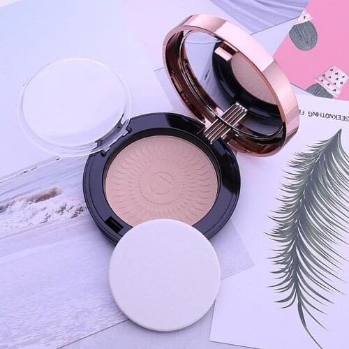 New Matte Pressed Face Powder Foundation Oil Control Long Lasting Cosmetics