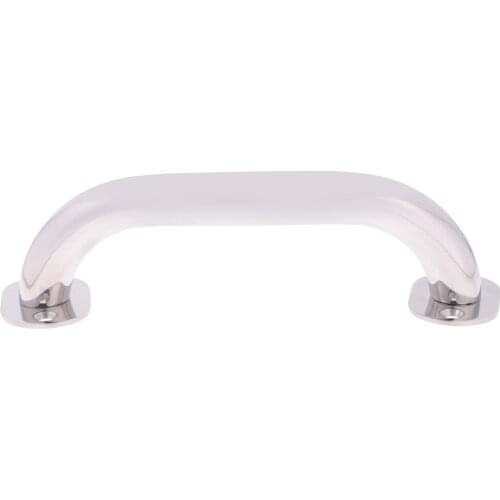 316 Stainless Steel Polished Round Handrail 9 Inch Grab Handle For Boat/Marine