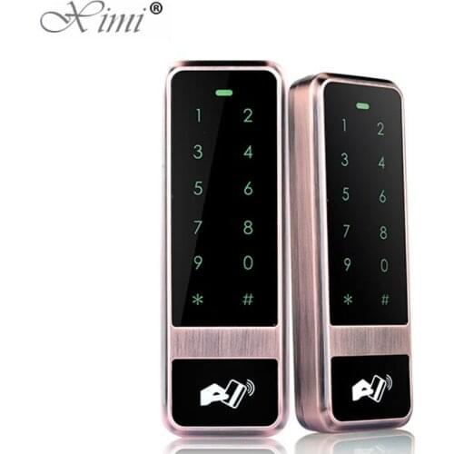 Surface Waterproof Touch Keypad Door Access Control Reader 125KHZ RFID Card Access Control System Can Copy Dates M12-D