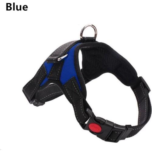 Pet Dog Harness Leash With Adjustable Straps Chest Back Reflective Breathable Mesh Chest Strap Pet Dog Supplies