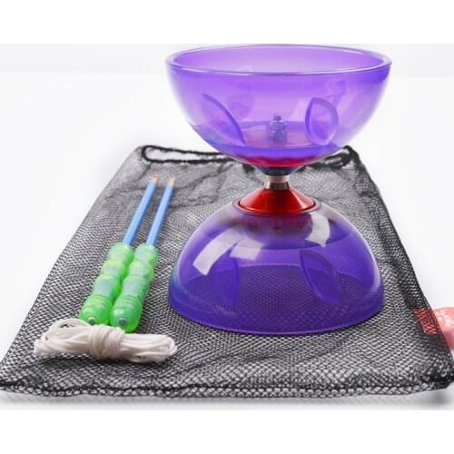 Sport toy 3-bearing Beginner Diabolo Bowl With Handsticks String Juggling Classic Kidss Toy Spinning Chinese Yoyo Game Gift