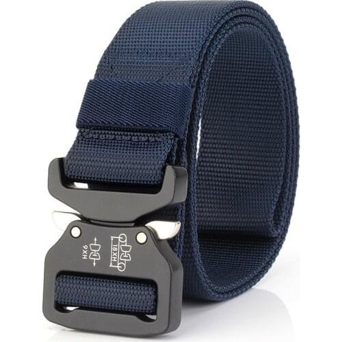 Tactical belts nylon military belt with metal buckle adjustable high strength hunting belt training Accessories man belt