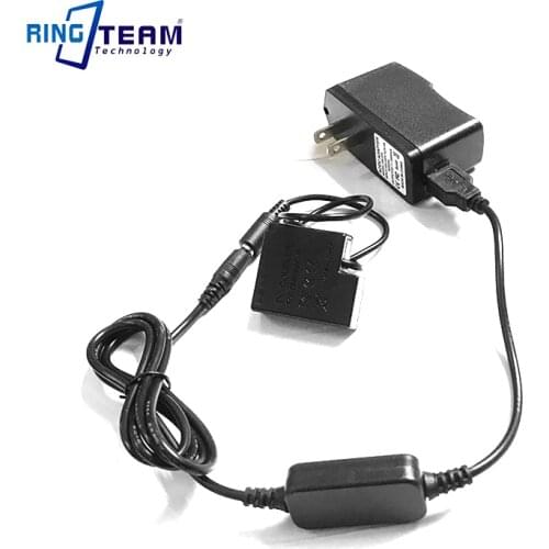 DMW-BLH7E BLH7 dummy battery DMW-DCC15+Power Bank charger USB cable+adapter for Lumix DMC-GM1 GM5 GF7 GF8 GF9 LX10 LX15 camera