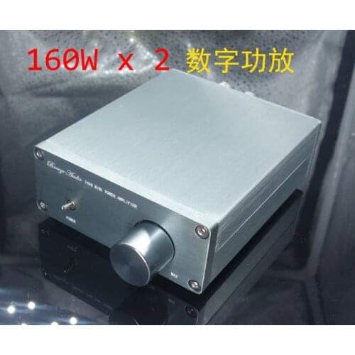 Breeze Audio A50 AMP With desktop display amplifier TDA7498E digital power amplifier (160Wx2) red ring inductance