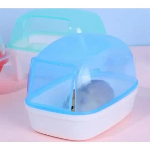 Chinchilla Bath Smooth Plastic Dry Sandbox Shower Room Toilet Large Space Squirrel Hedgehog Sauna Room Small Animal Accessories