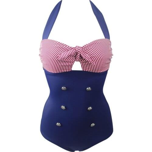 Plus Size 3XL Swimwear One Piece Women Vintage Swimsuit 2019 Bandage Bathing Suits Monokini Bikinis Sexy Bodysuit Swimming Suit