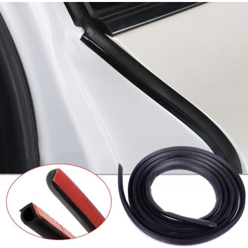 2pcs Car Accessories B-Pillar Car Door Rubber Seal Strips Seals Protector Stickers Decor Noise Insulation Adhesives Weatherstrip