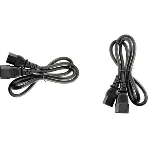 2Pcs IEC 320 C13 To C14 Power Extension Cord Cable For Scanner PDU UPS