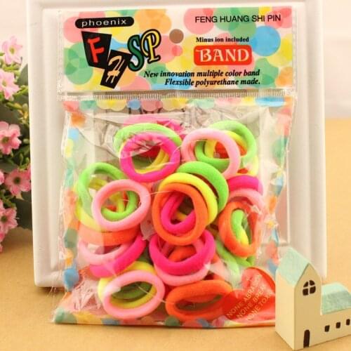 25pcs/bag 2017 New Fashion Child Baby Kids Ponytail Holders Hair Accessories For Girl Headwear Rubber Hair Band Tie Gum