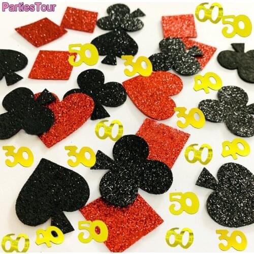 30g Golden Number Sequins Confetti Happy Birthday Wedding Anniversary Party Sprinkle Confetti Desktop Decoration Shooting Prop