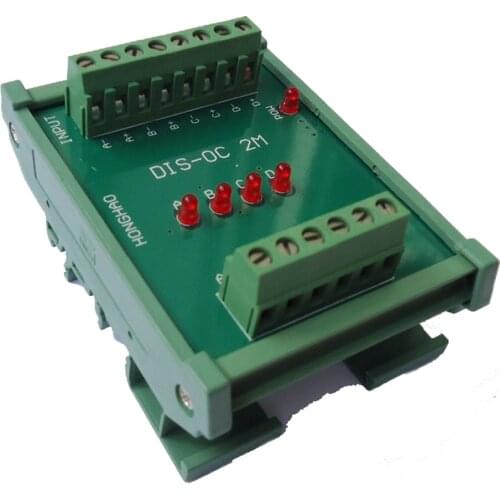 4 Channels Converter Differential TTL into Collector HTL Signals Teminal Blocks Board