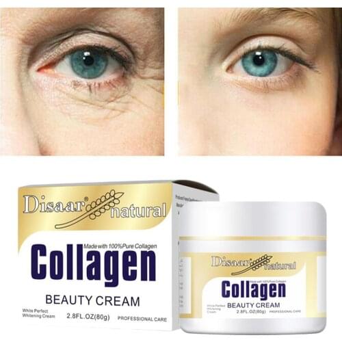 80G 24K Collagen Anti Wrinkle Cream Whitening Moisturizing Power Lifting Brighten Skin Cream Skin Care