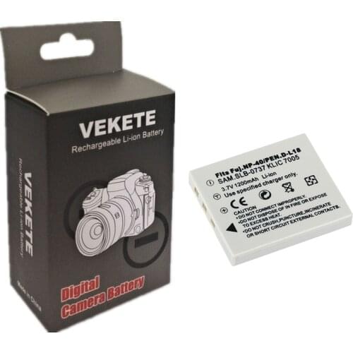 Camera Battery for Fujifilm NP-40N NP-40 NP 40 NP40 for BENQ DLI-102 PENTAX D-LI8 D-Li85 SLB-0737 KODAK KLIC-7005