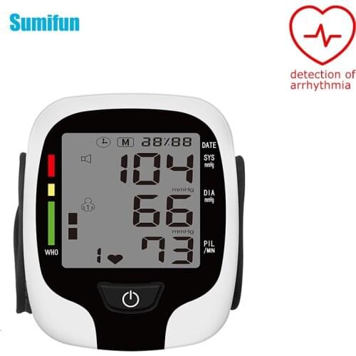 Wrist Automatic Blood Pressure Monitor With Voice Home Use Medical Health Machine Hypertension Measurement Convenient Electric