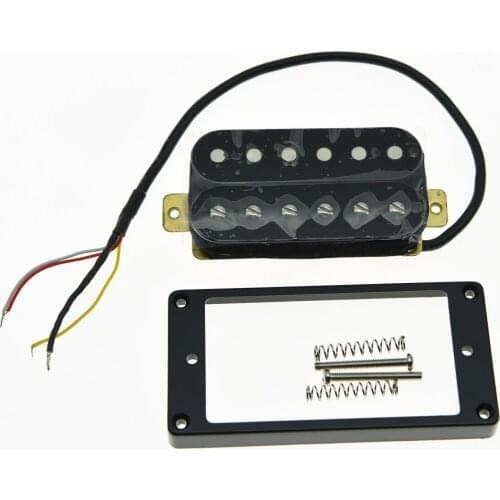 Black Alnico V Guitar Humbucker BRIDGE Postition Pickup Power Sound Pickups