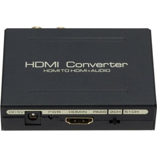 HDMI Audio Aplitter HDMI+AUDIO+SPDIF+R/L Stereo Audio To HDMI Signal Converter