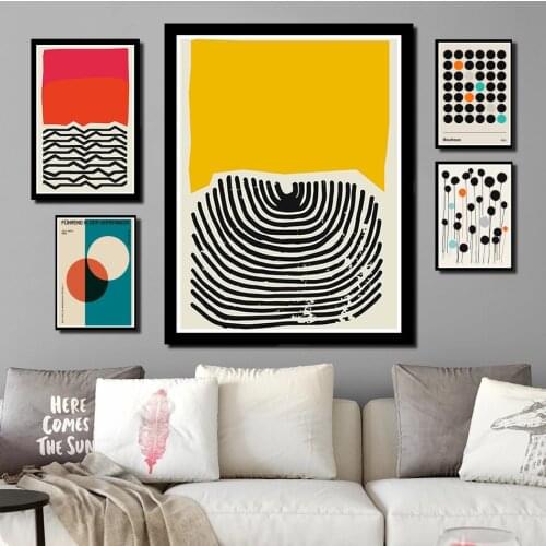 Perfect JL Wall Art Home Decoration Modern Multicolored Abstract Geomotric Picture Posters Home Decor wall stickers