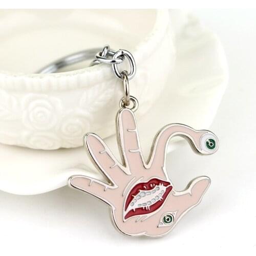 Classic Anime Parasyte The Maxim Kiseijuu Izumi Shinichi MIGI Palm Enamel Alloy Keychain Keyholder Keyring Key Fob Accessories