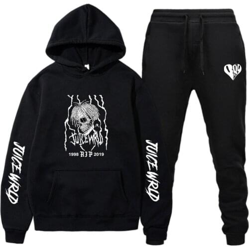 Male Sweatsuit Hoodies Sets Sweatpants Fitness Pullover Sweatshirt Fashion Hip Hop Tracksuit Autumn Winter Sportswear Suits