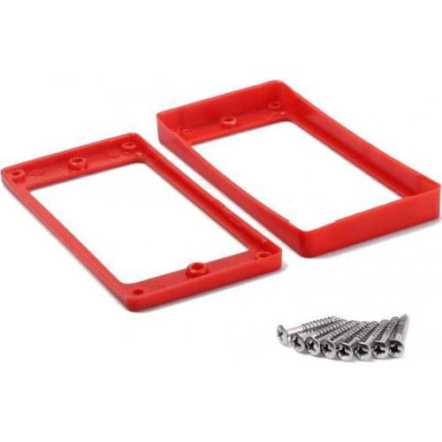 2 x Red Pickup Mounting Ring for SG Electrical Guitar w/ Screw 91 x 45mm