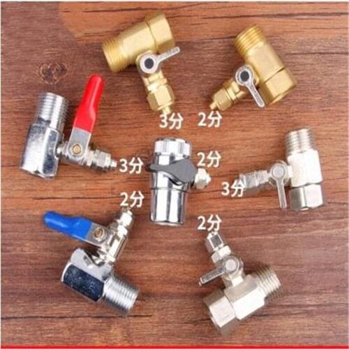 Copper gas valve DN15 4 points inside and outside the ball valve Water pipe quick opening valve