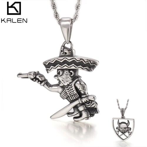 Viking Pirate Metal Pendant