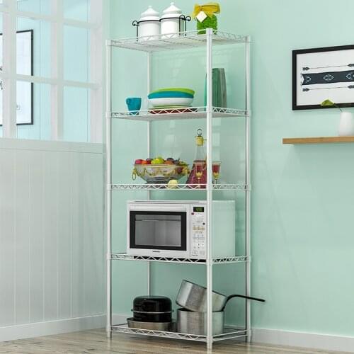 Kitchen 5 layer detachable microwave oven rack shelf wrought iron rust finishing rack storage rack
